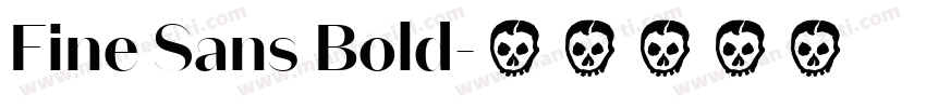 Fine Sans Bold字体转换